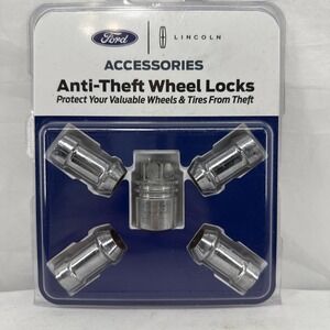 NEW GENUINE FORD LINCON MERCURY ANTI THEFT WHEEL LOCK SET F6SZ1A043AA OEM